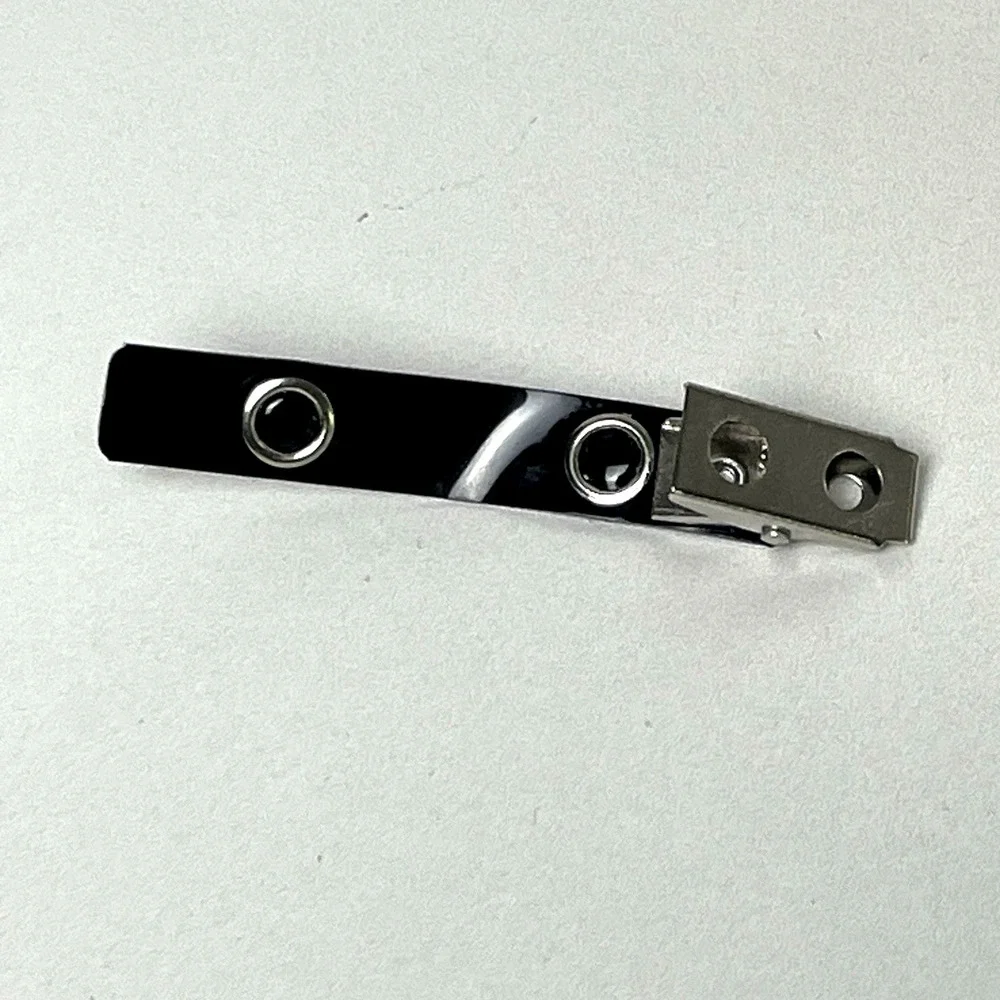 141 Pack Premium Badge Clips with Black Vinyl Strap & Metal Clip